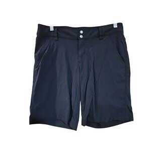Columbia Womens Omni-Shield Advanced Repellency Black Bermuda Shorts Size 10